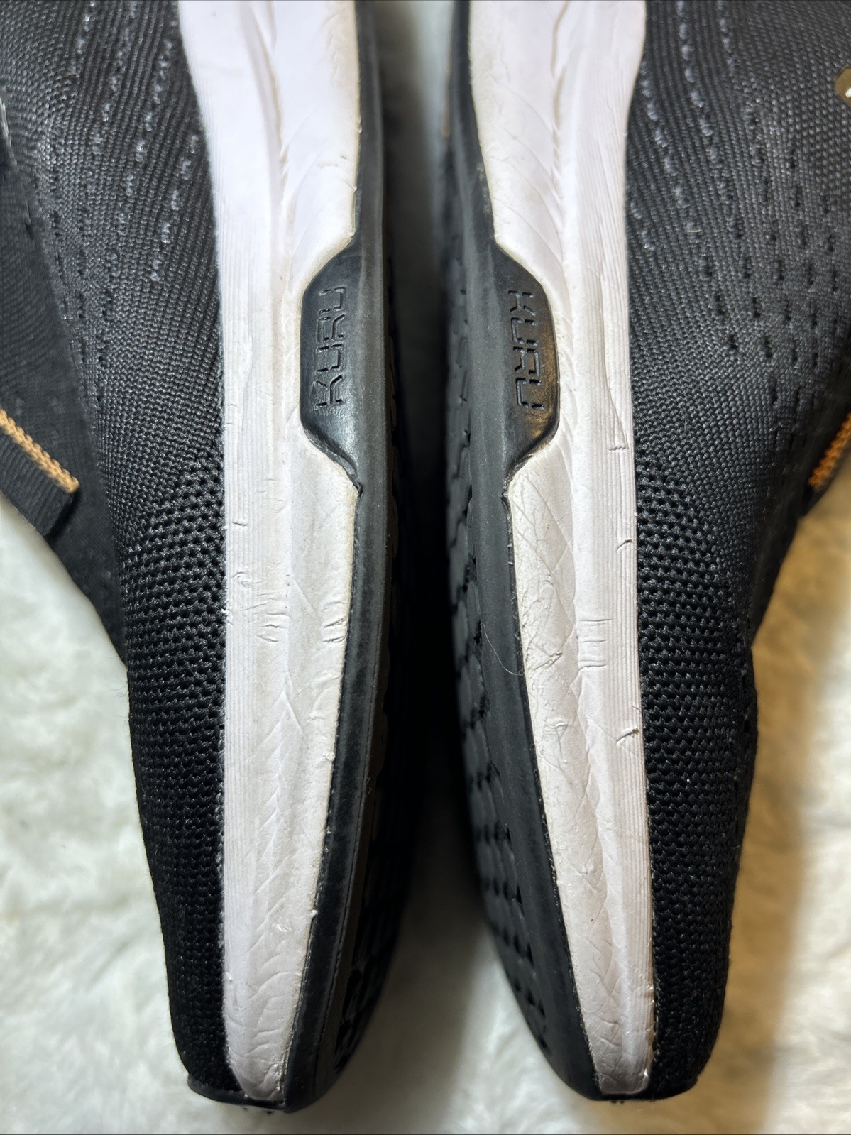 Kuru Atom Slip On Womens Size 10 Black White Athletic Walking Shoes Sneakers