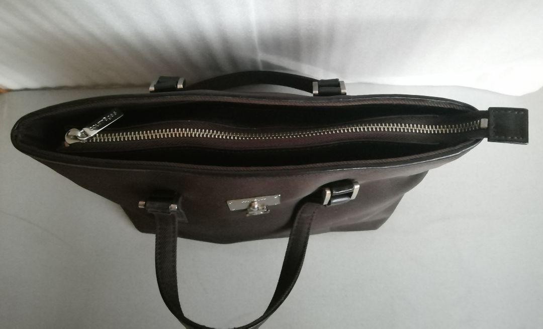 Courreges Handbag Brown 10.6 inch