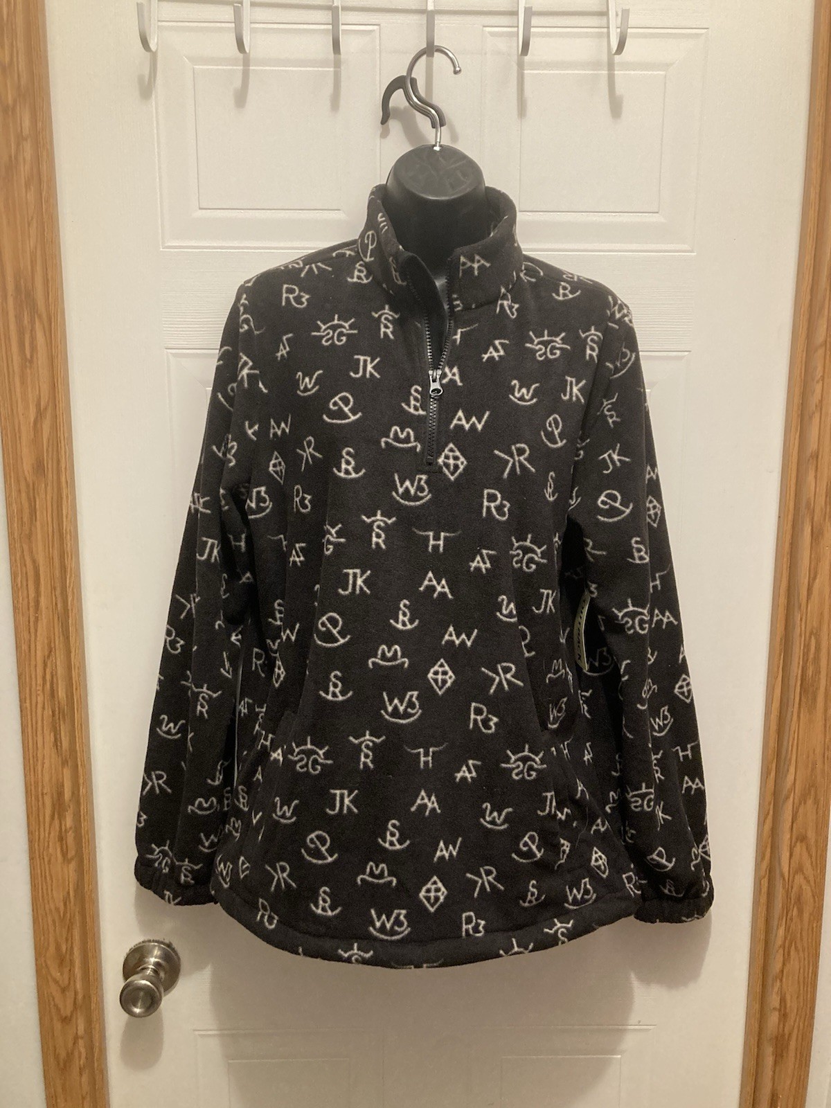 Outback Trading Co. Cassidy Zip Up Women’s Black 1/4 Zip Pullover Jacket M