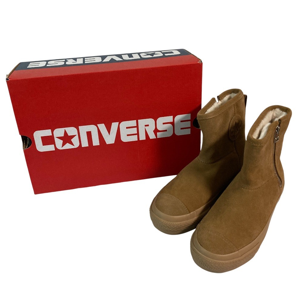 CONVERSE SUEDE ALL STAR PLTS BT Z HI Ankle Boots 9.3″” Brown Women USED
