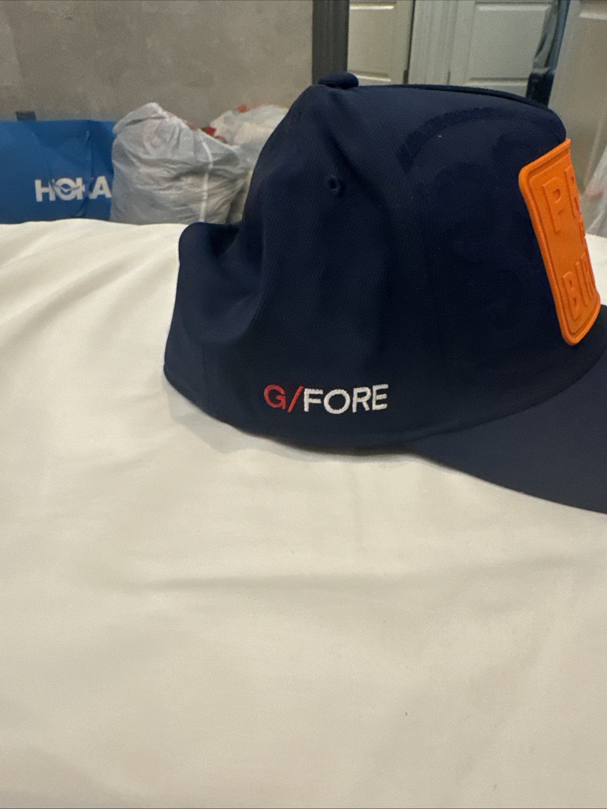 G/Fore Pray For Birdies SnapBack Hat Mens blue Preppy G4