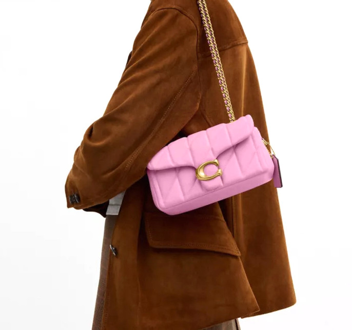 COACH Tabby Shoulder Bag 20 Quilted Flower Pink CP149 B4VDT