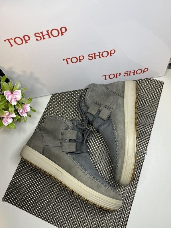 women ecco boots grey 38