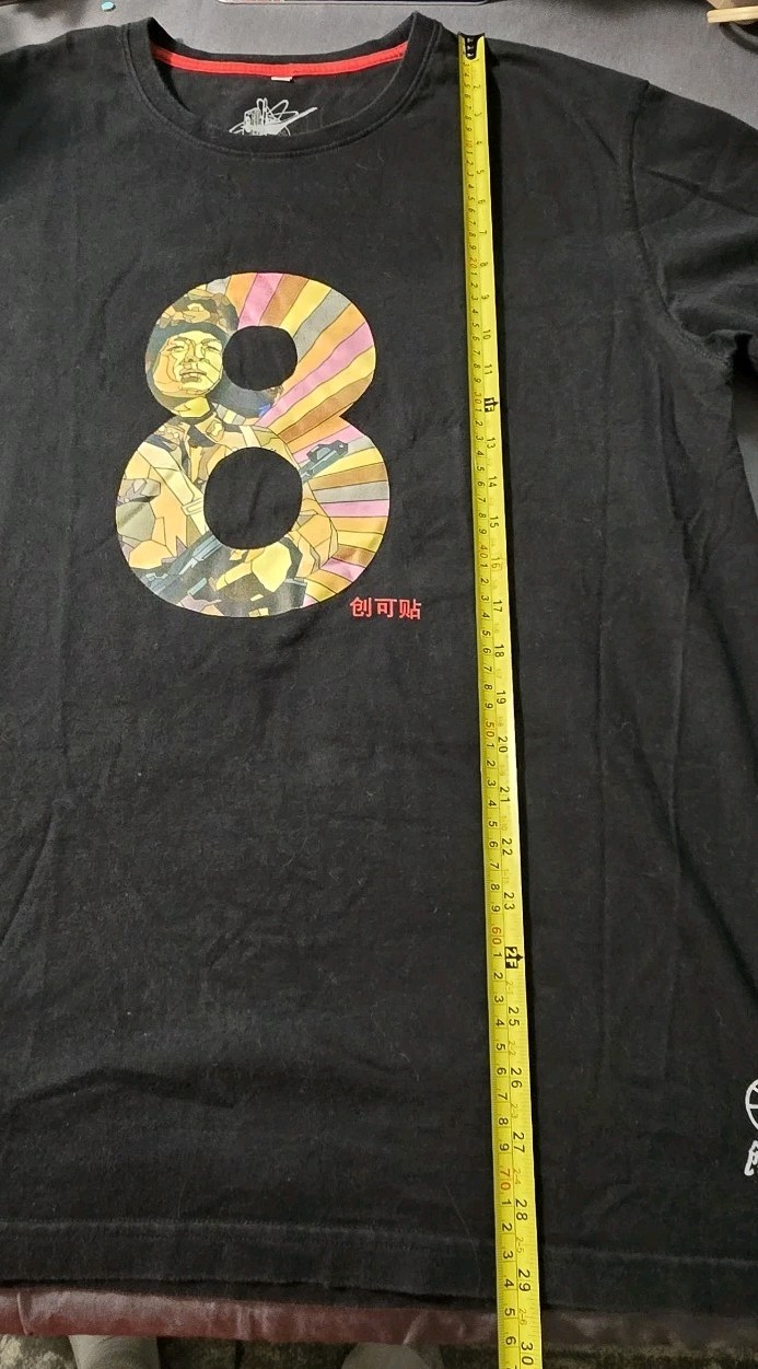 Plaster 8 Oriental Tee Shirt Cotton Black Sz XL