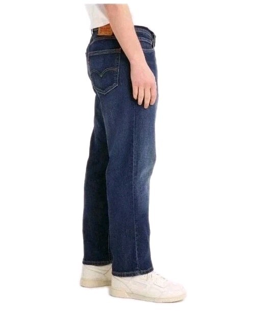 Levi Men 541 Athletic Taper Fit Jeans – Dark Blue Denim 42×30: