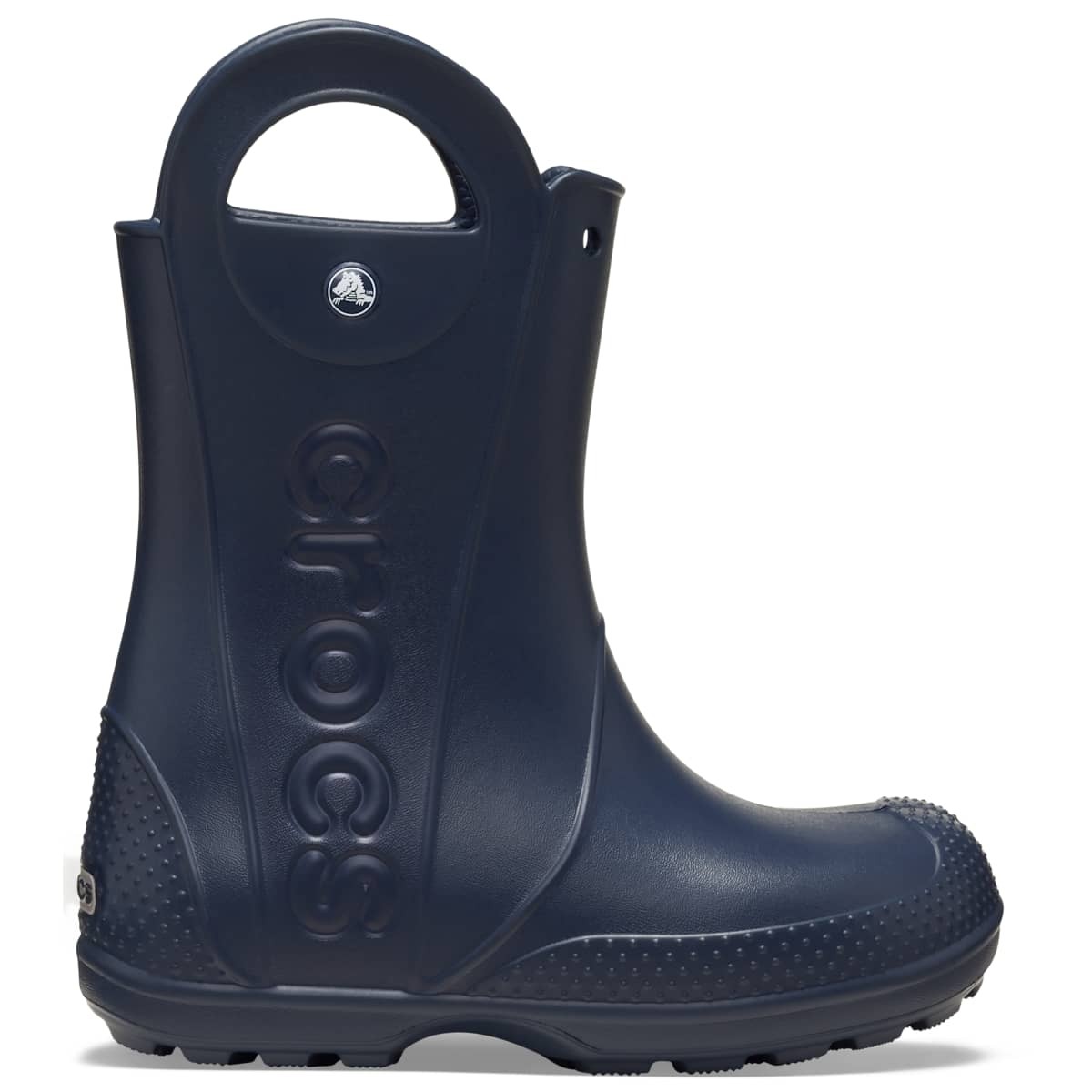 Crocs Kids Handle It Rain Boots – Waterproof, Large Handles, Reflective Heel