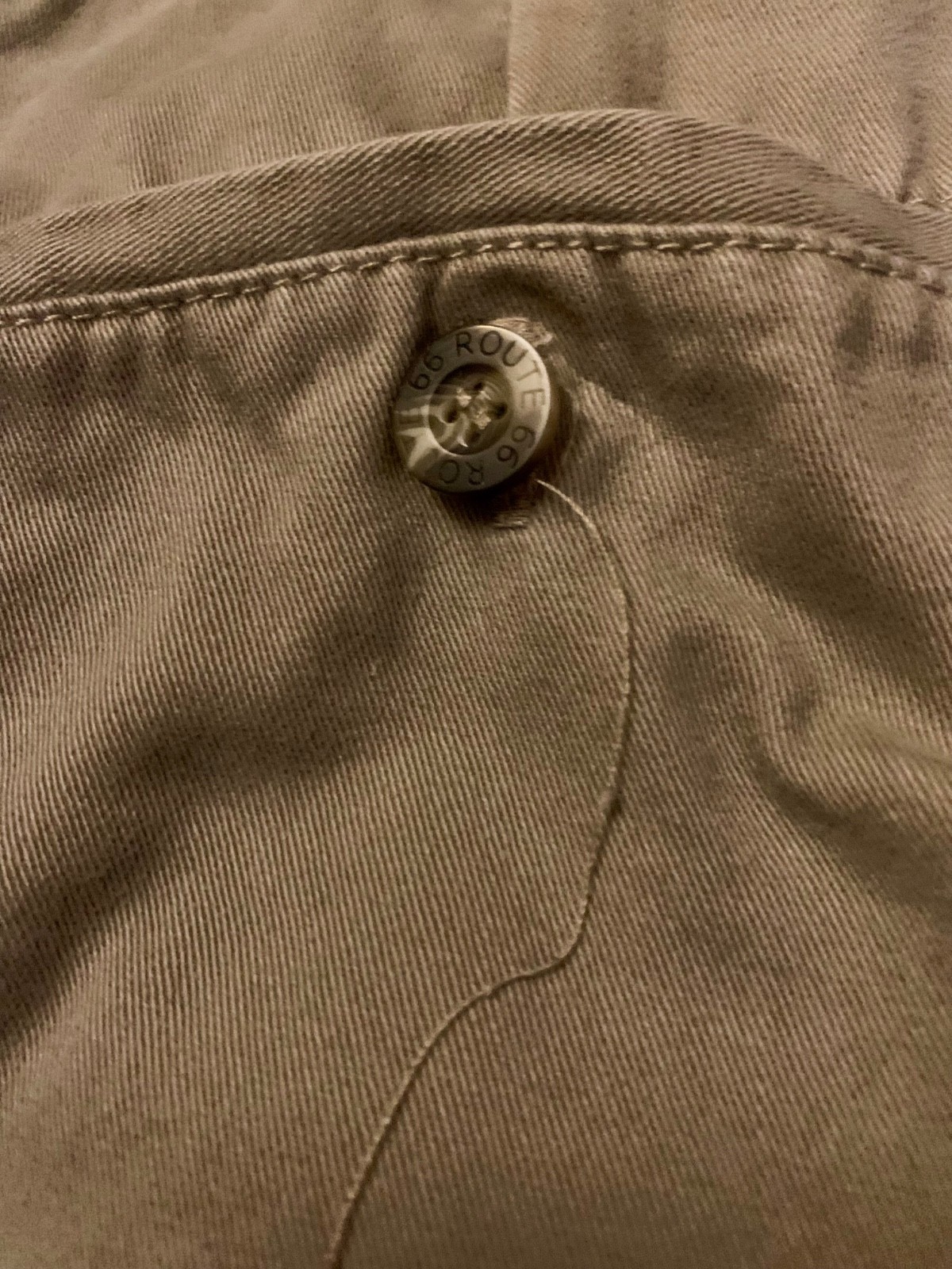 100% cotton Route 66 vintage original cargo khaki men’s pants size 34/30 Kuwait