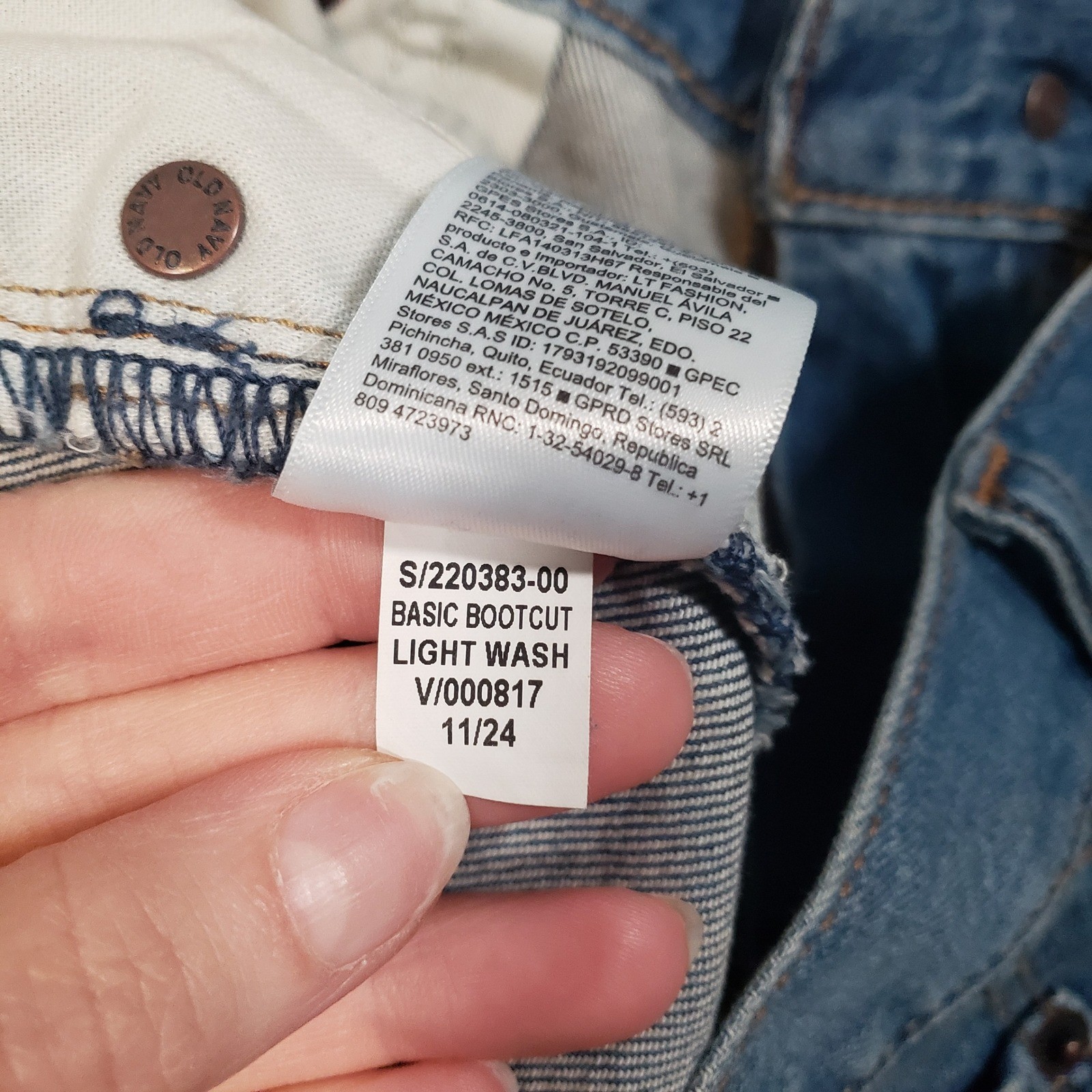 Old Navy Bootcut Jeans Mens 40×30 Light Wash Built-In Flex Denim