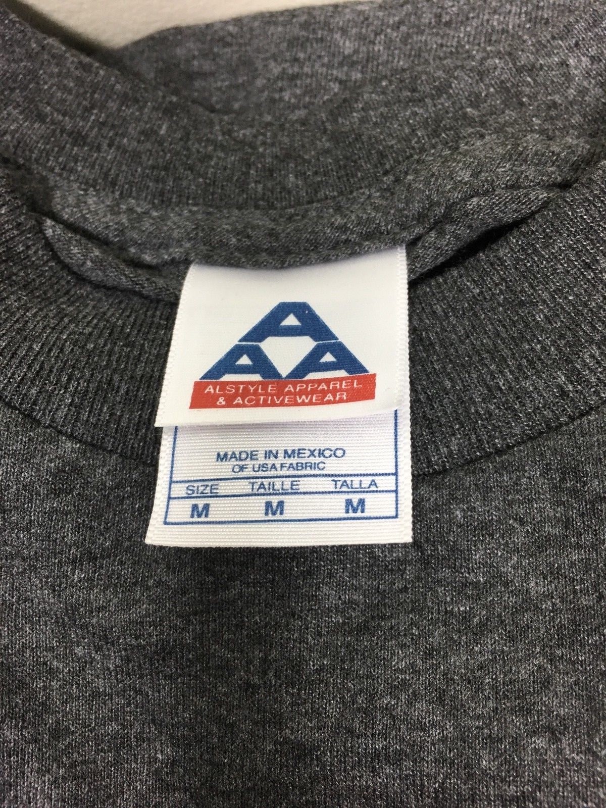 MEN’S AAA Short-Sleeve Plain Basic T-Shirts Medium to 3XL MADE IN MEXICO