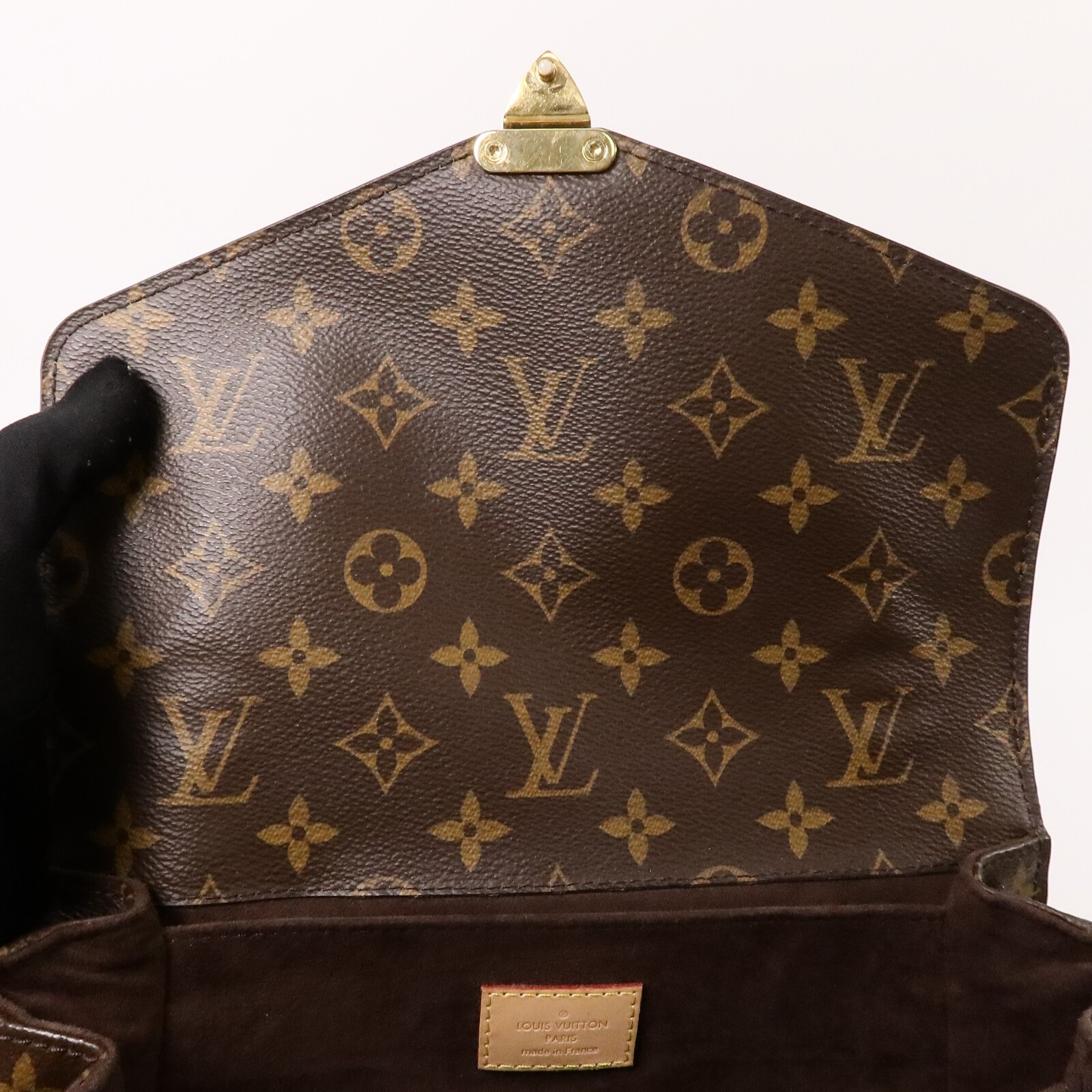 LOUIS VUITTON LV GHW Pochette Metis MM 2 Way Bag M44875 Monogram Brown