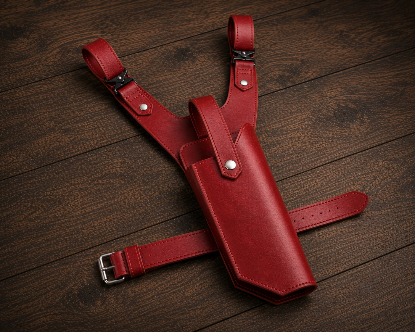 Genuine Leather Sci-Fi Drop Leg Holster Belt Mounted Thigh Holster Handmade