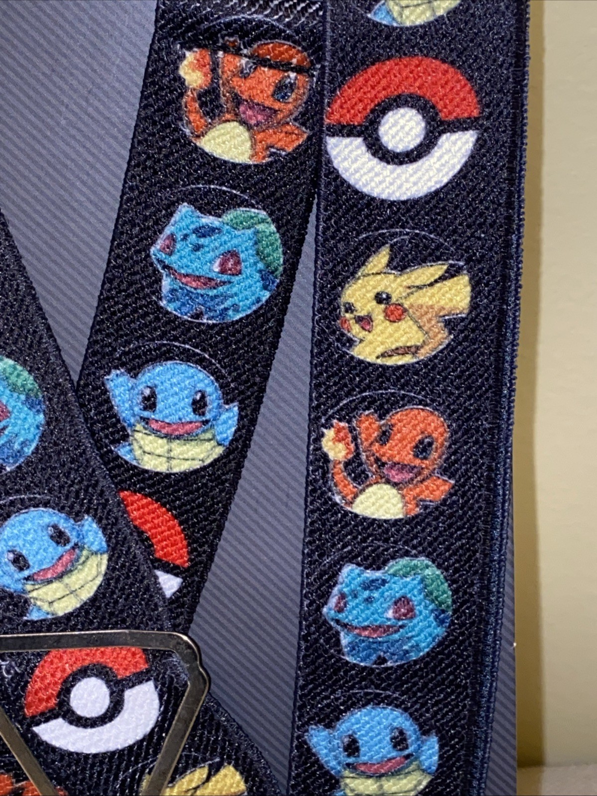 New Pokémon Buckle-Down Suspenders Pikachu Charmander Squirtle ONE SIZE Gamer