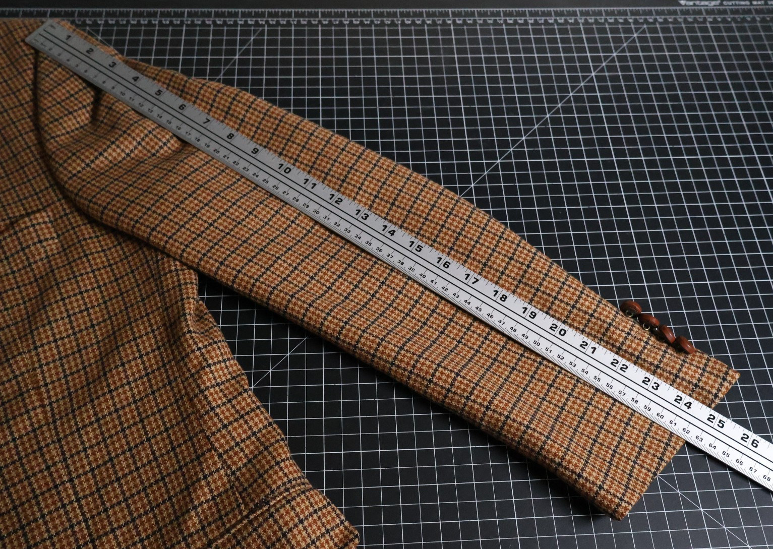 Strellson Cashmere Wool Sport Coat Men’s 40 Brown Houndstooth 3 Button Jacket