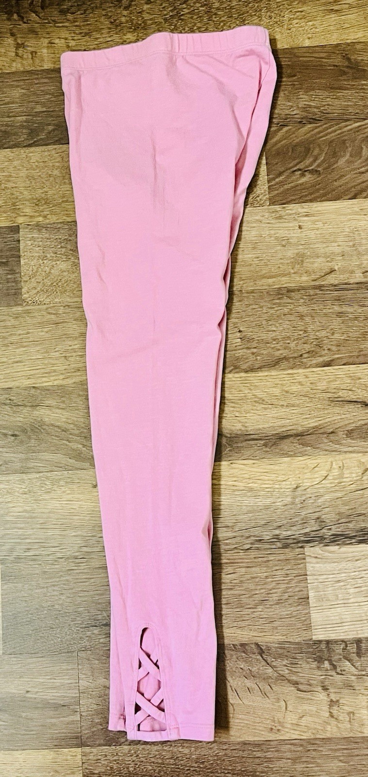 Old Navy Girls High-Waisted Stretch Coral Pink Leggings Size Large (10/12)