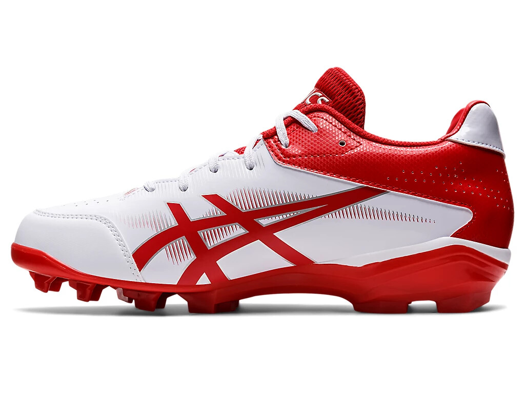 ASICS STAR SHINE 3 1123A033 101 White Red Baseball Cleats