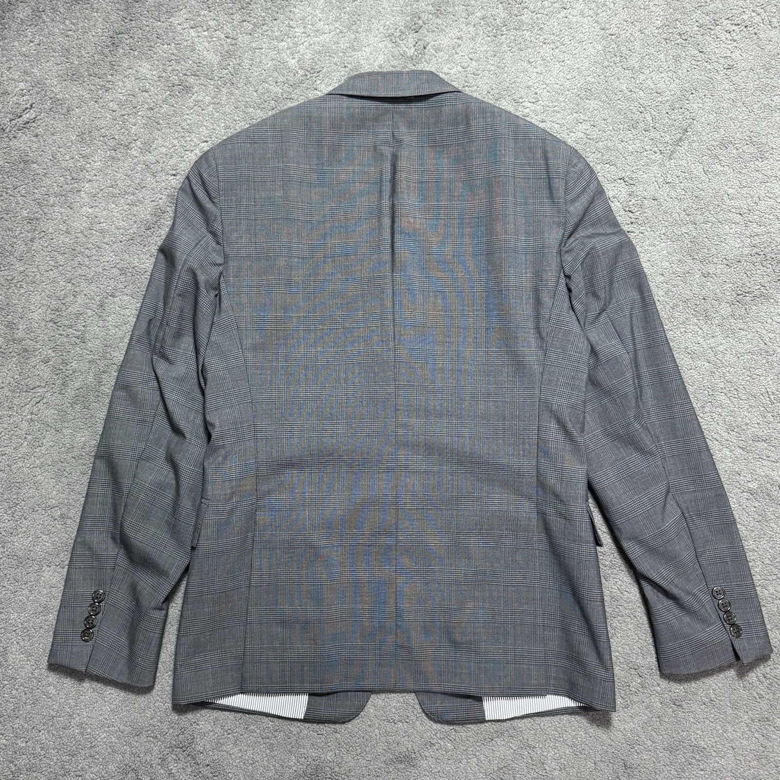 Todd Snyder Mayfair Fit Wool Glen Plaid Sport Coat Blazer Gray 36S Made USA