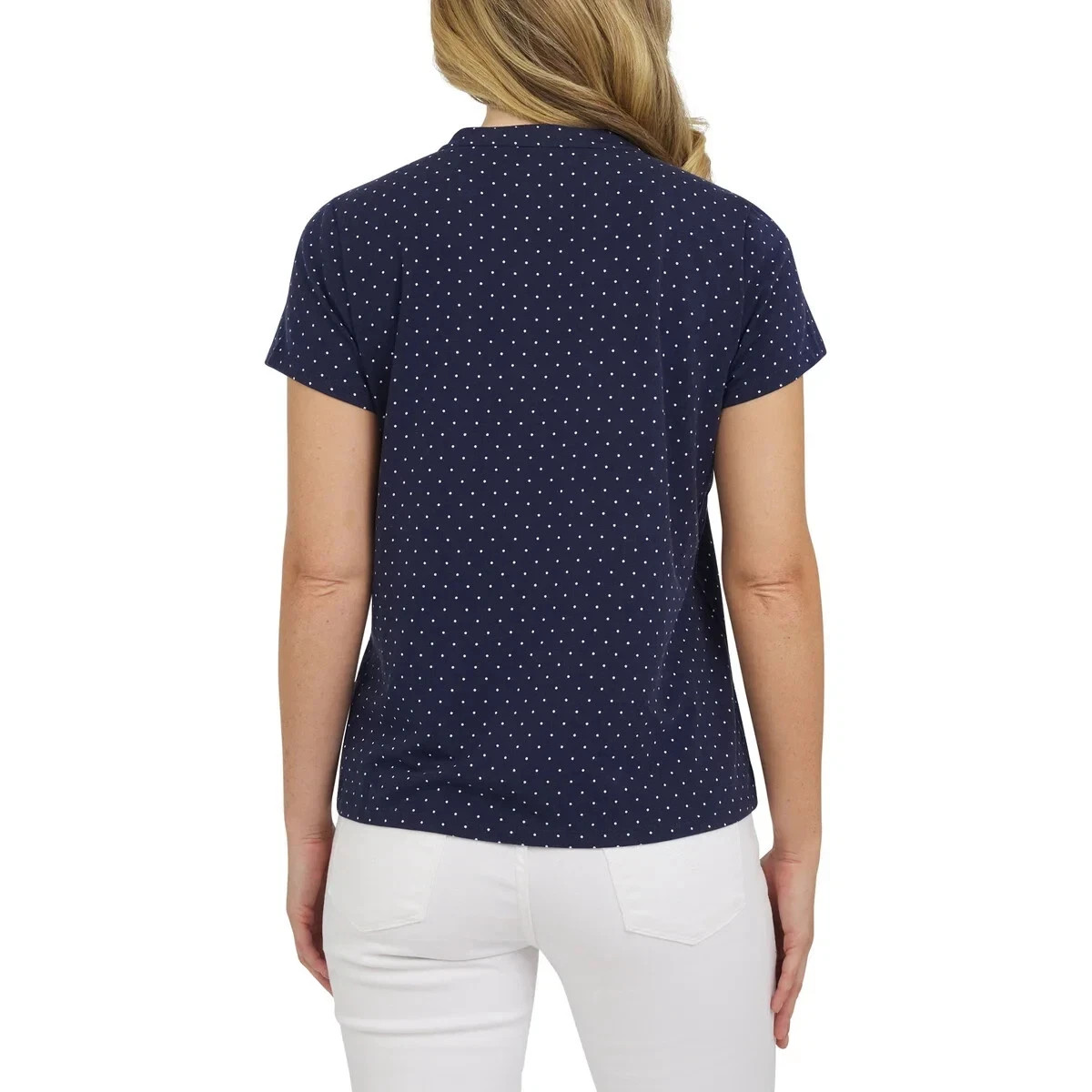 Lands’ End Women’s Short Sleeve Pintuck Blouse(1859436)