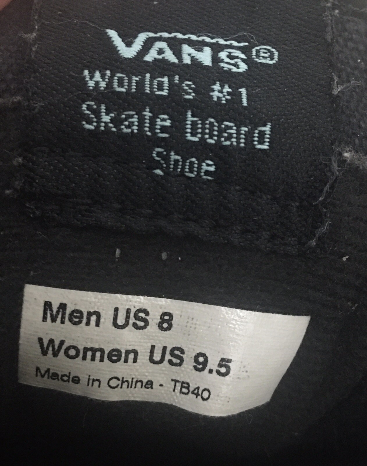 Vans Worlds Skulls Skateboard Shoes US Sz Men 8 Women 9.5 TB40 Black Purple