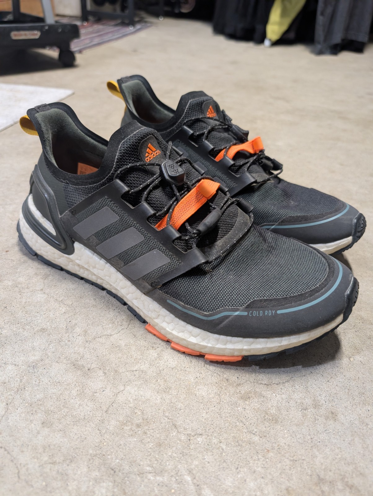 Size 9 – Adidas UltraBoost Cold.RDY Black Signal Orange