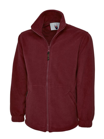 Heavyweight Work Wear Embroidered Fleece Jacket. FULL EMBROIDERED COLOUR LOGO