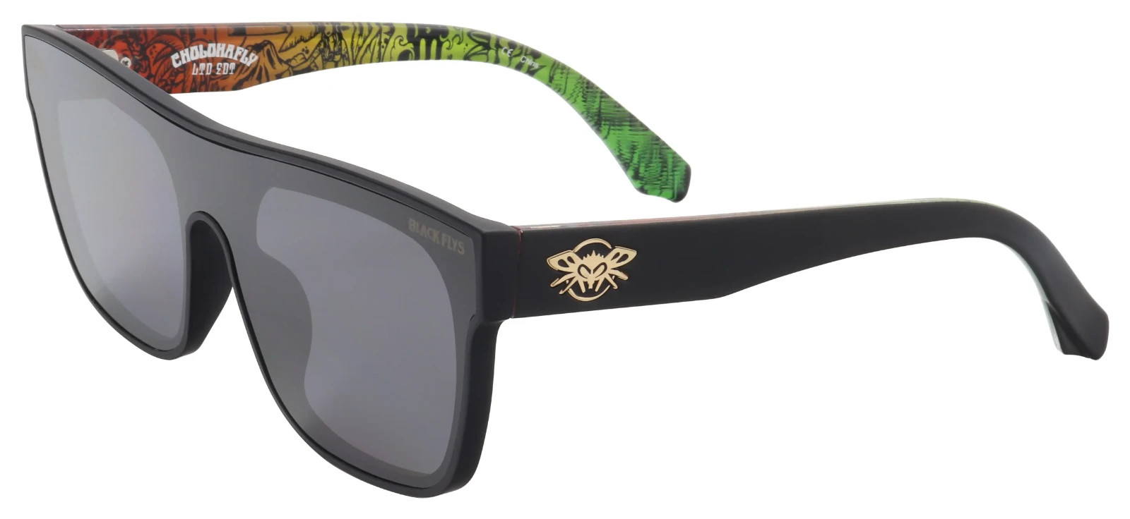 NEW Black Flys x Sullen Sunglasses CHOLOHA FLY MATTE BLACK Smoke LENS LIMITED