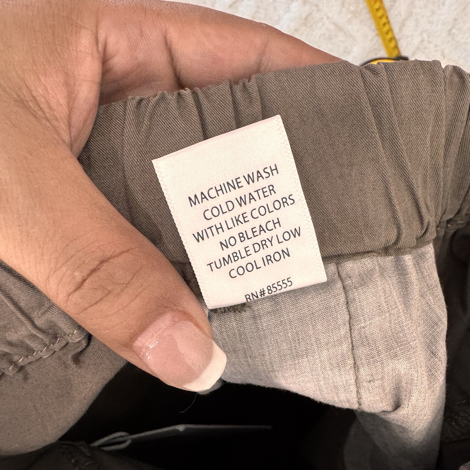 Pistola Gray In Style Straight Chinos Pants Women 2 Size XS Casual Relax Pull On
