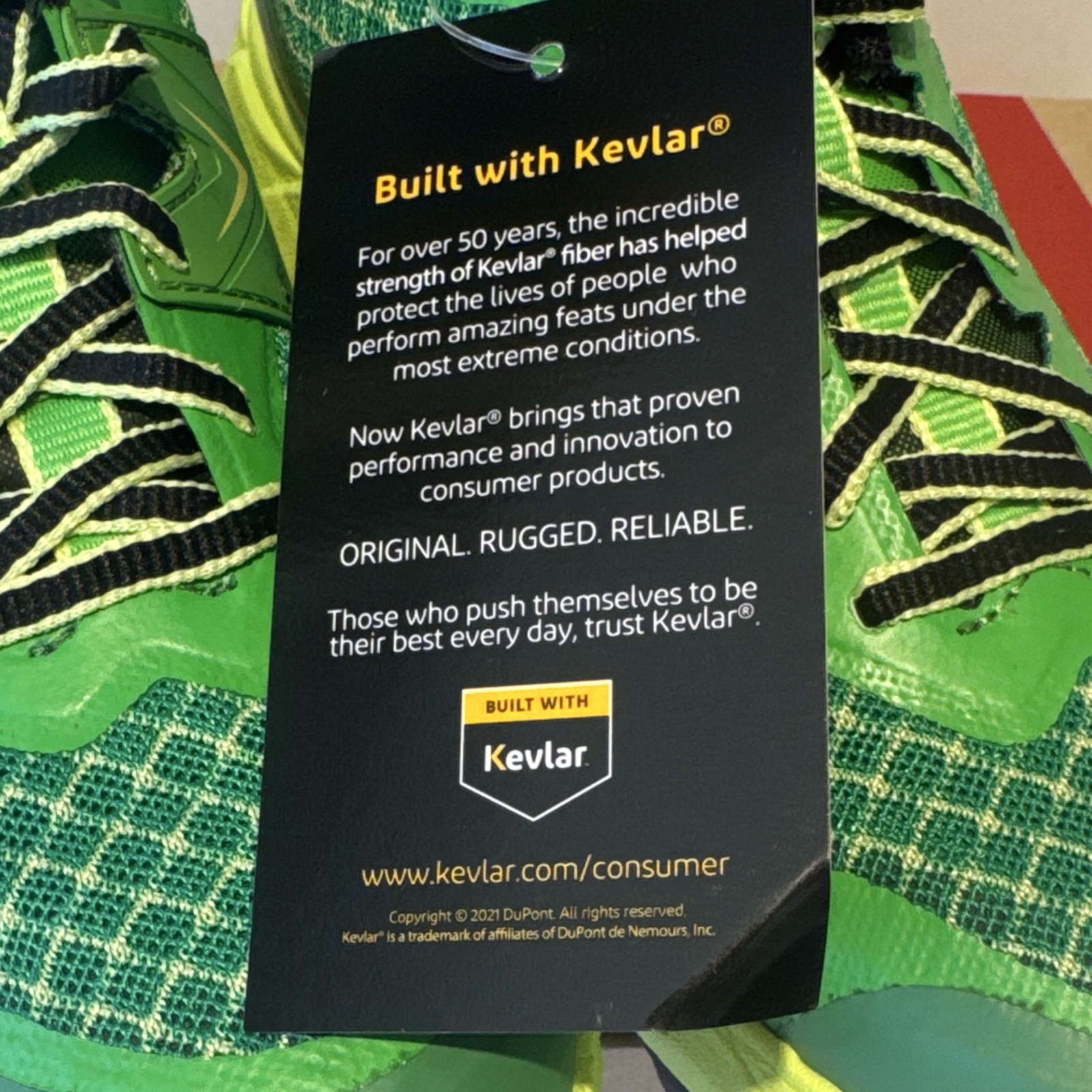 VJ Ultra Green Yellow Black Lightweight made with Kevlar Low Top Sneaker Women