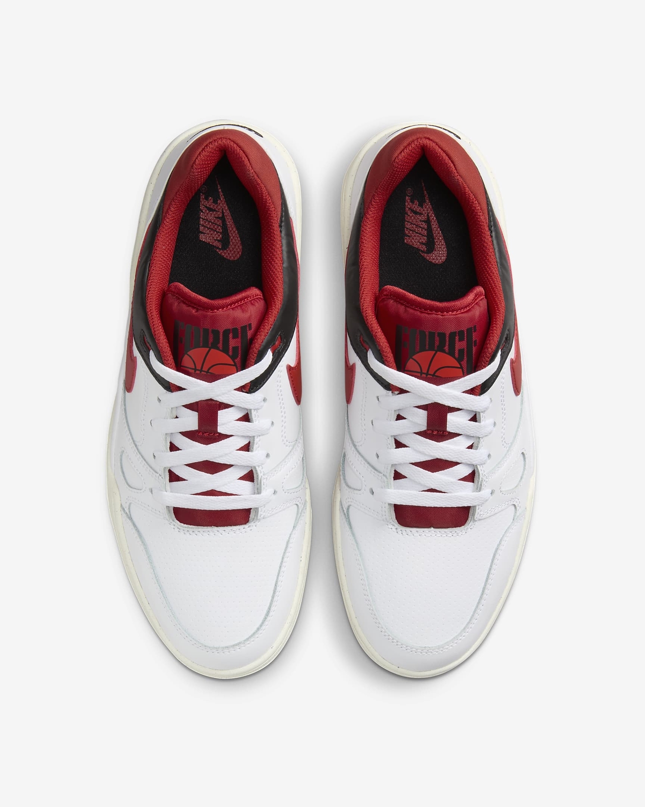 Nike Full Force Lo White Mystic Red Black Sail FB1362-102 sz 13 Men’s