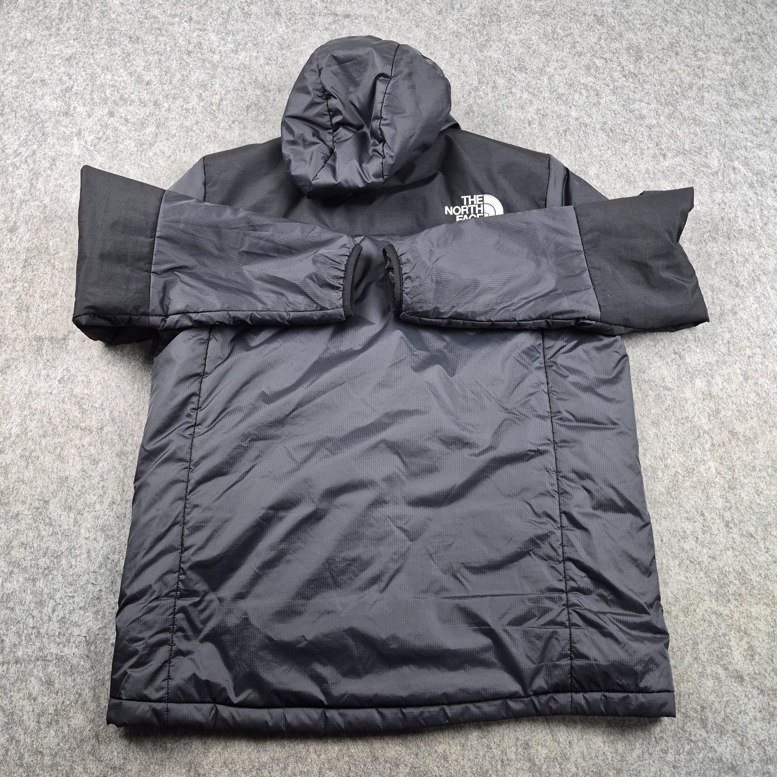 The North Face Jacket Mens Large Black Himalayan Light Synthetic Hooded Coat