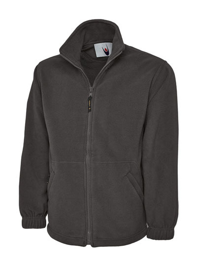 Heavyweight Work Wear Embroidered Fleece Jacket. FULL EMBROIDERED COLOUR LOGO