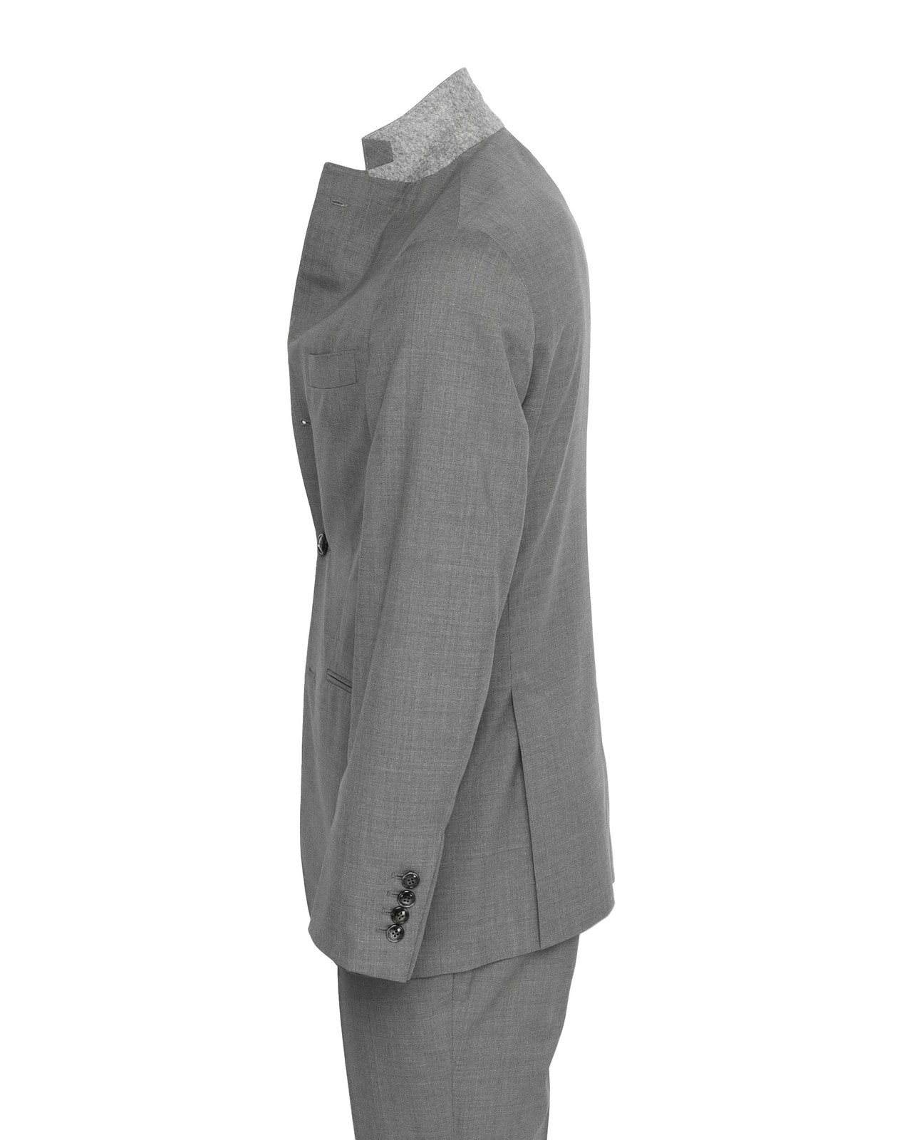 NWT EDUARDO DE SIMONE SUIT grey lightweight wool luxury handmade Italy 54