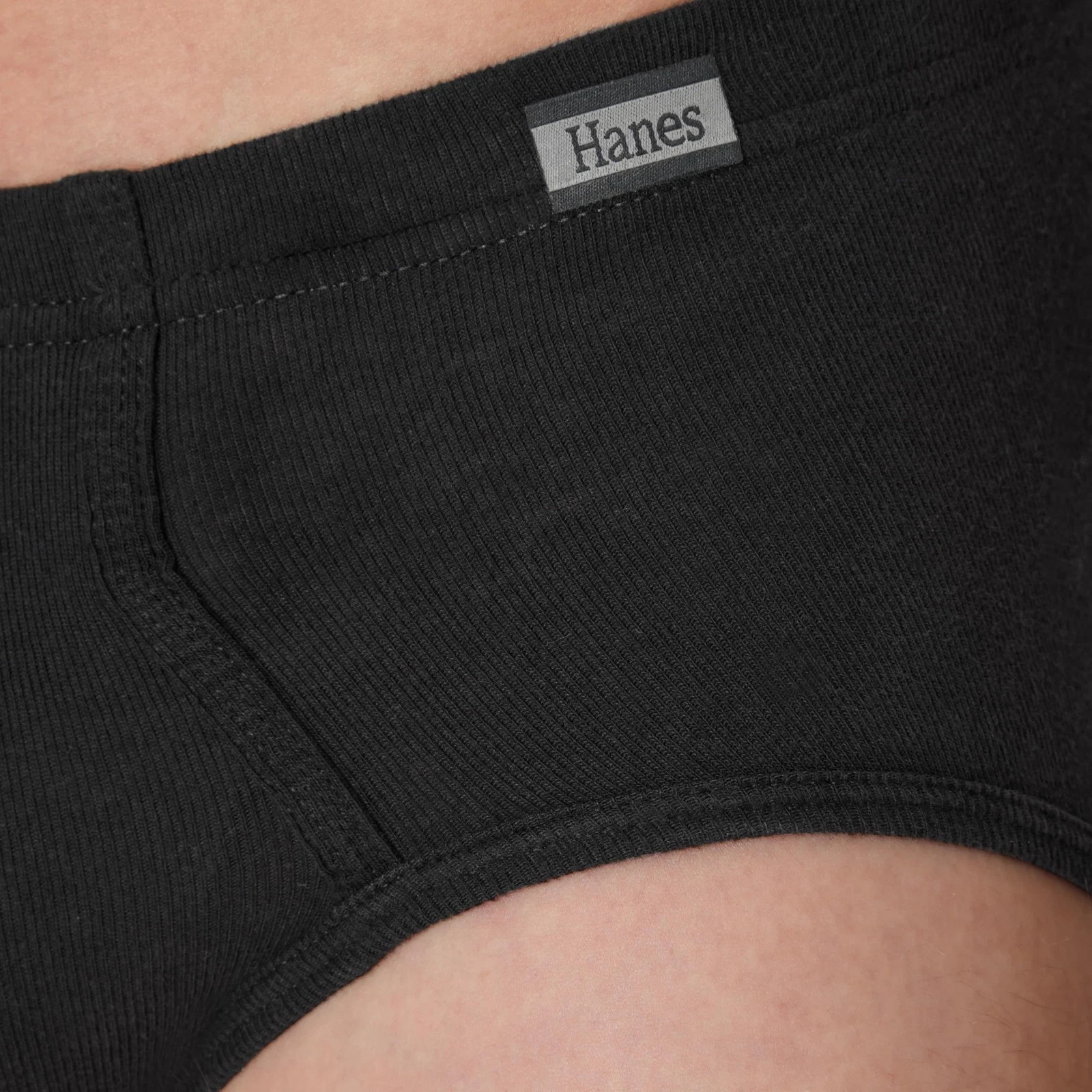 Hanes Men’s Pack, Mid-Rise Briefs, Stretch Large, Assorted Solids 6-pack