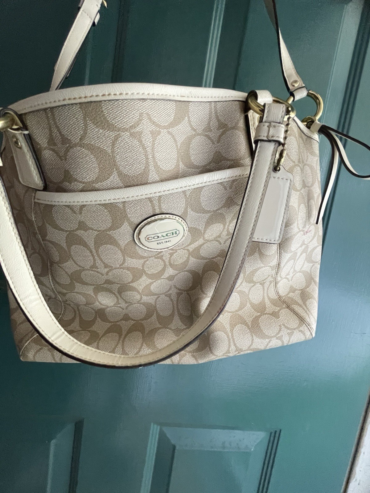 Coach Signature Peyton Pocket Tote