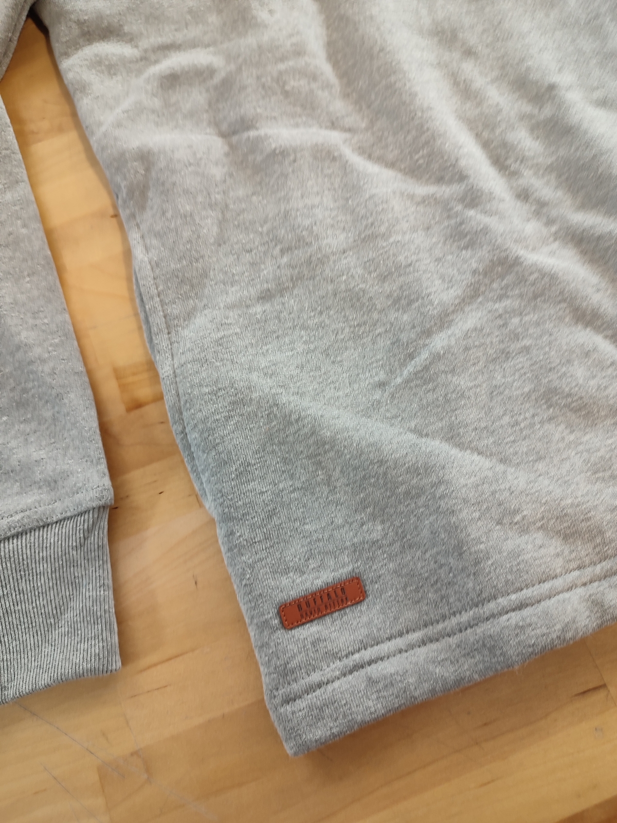 Buffalo David Bitton Men’s Half-Zip Fleece Hoodie Sweatshirt Gray Size 2XL