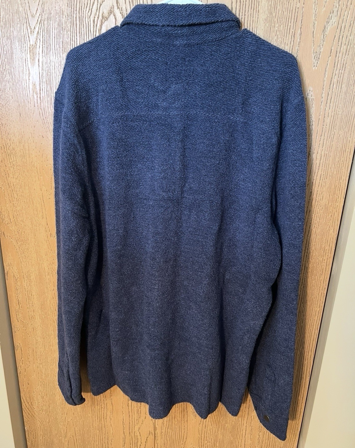 prAna IncrediWool Overshirt Men’s XL Stormy Night Heather Slim Fit NWT