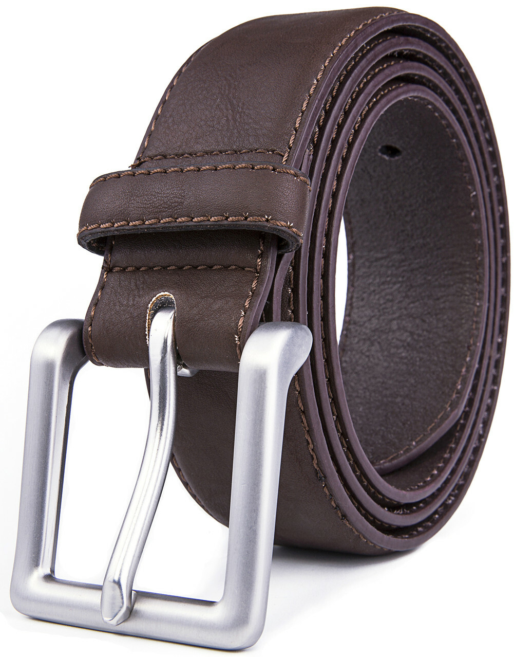 Men’s Casual Leather Belt for Jeans Khakis Dress Handmade Leather Strap