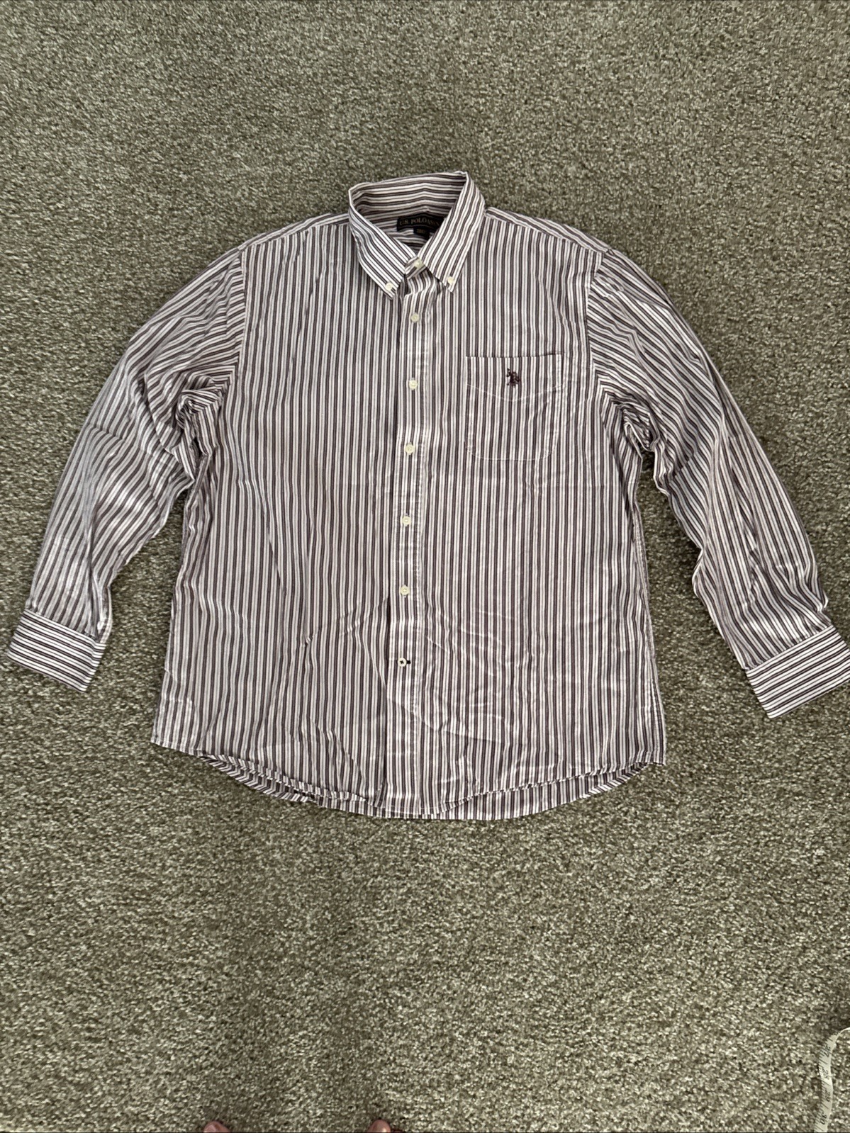 Men’s US Polo Assn. Size Large Long Sleeve Button Up Shirt