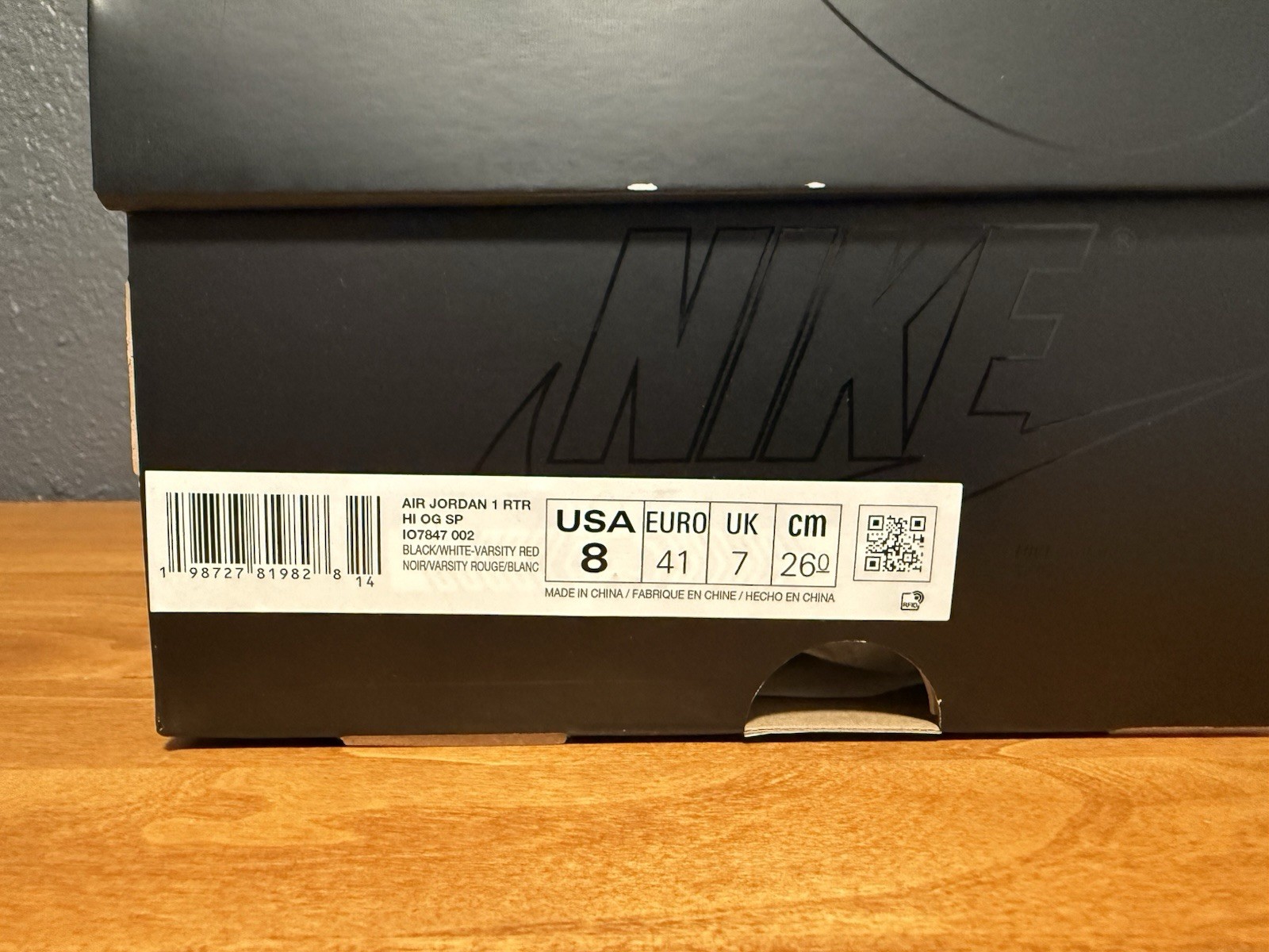 Jordan Air Jordan 1 Retro High OG Fragment x Union LA Varsity Red IO7847-002