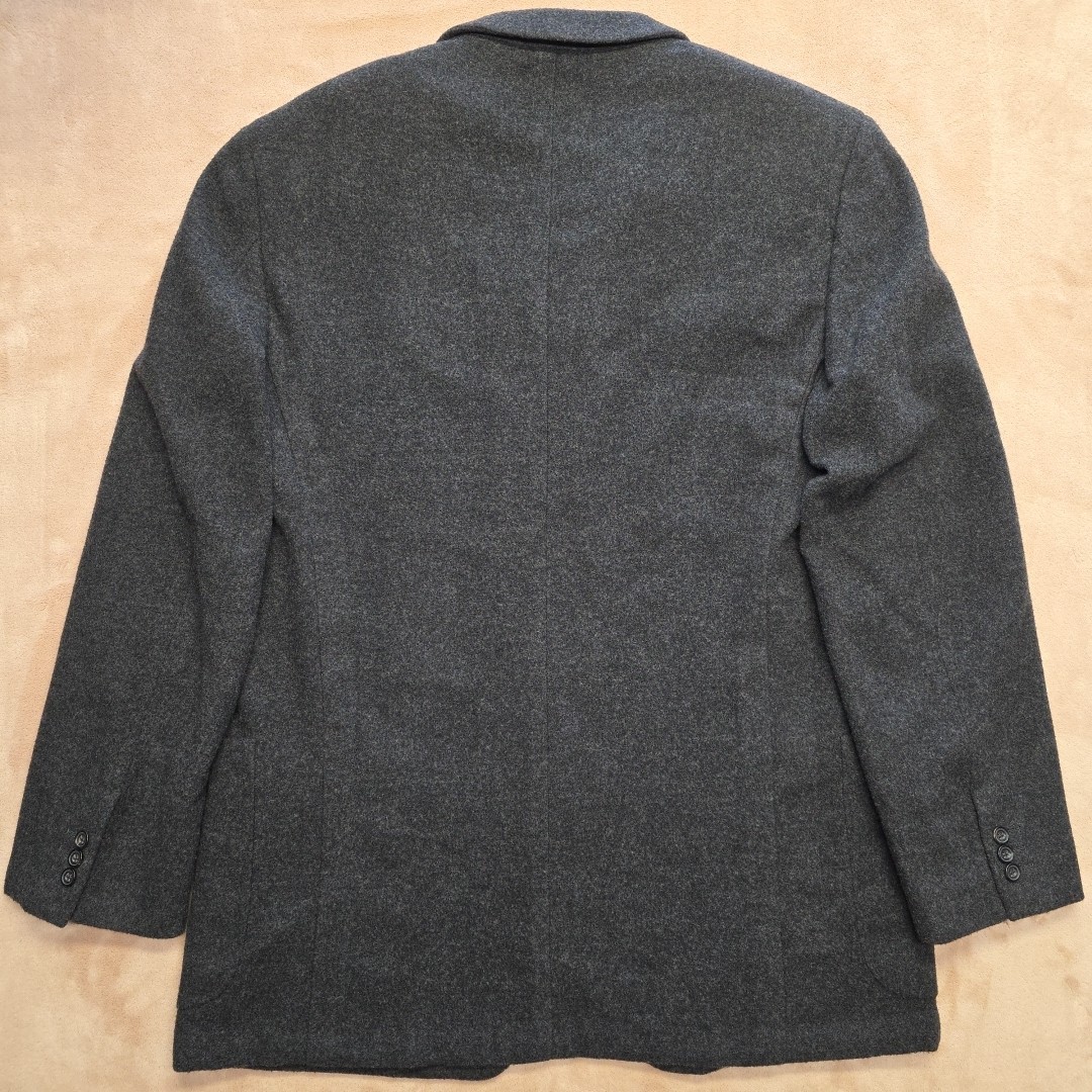 Ermendgildo Zegna Blazer 90% Wool 10 % Cashmere Size 58 Color Gray Elegant