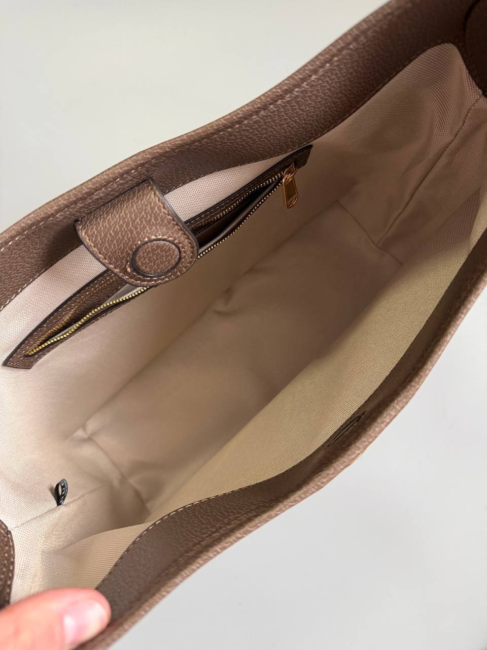 GUCCI Ophidia Large Beige/Ebony GG Shoulder Bag