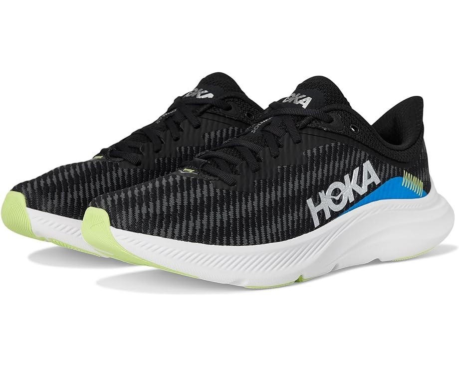 HOKA ONE ONE Solimar Running Lace-Up Sneakers Black Lettuce Mesh Men Size 9.5 D