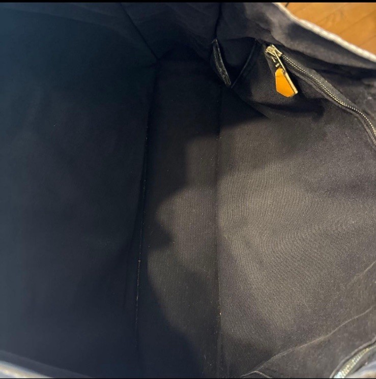 Hermes Vintage Fourre Tout MM TOTE Bag.canvas black from JAPAN.