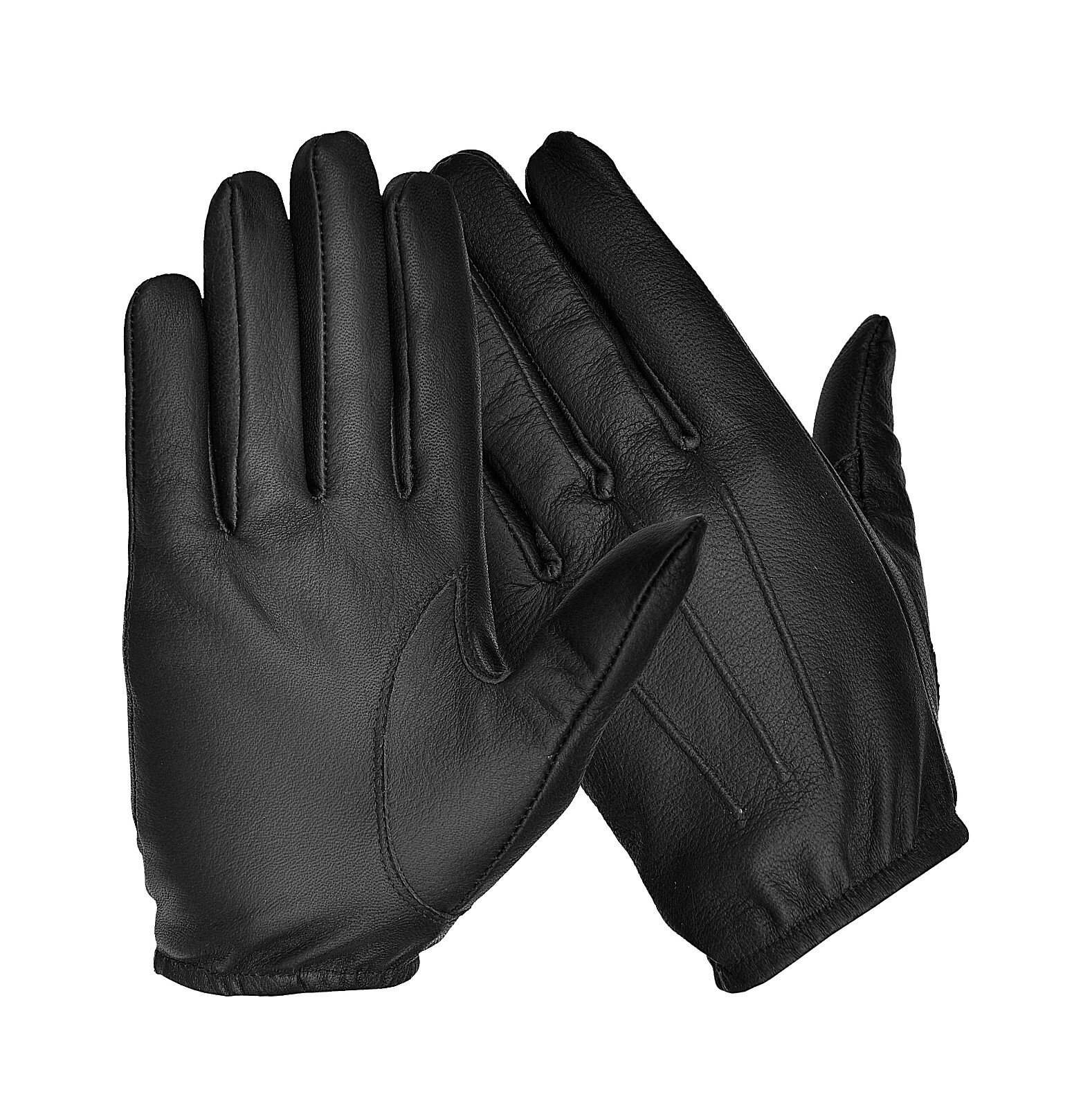 Men’s Police Driving Low Cut Leather Gloves Fit Premium Soft and Durable