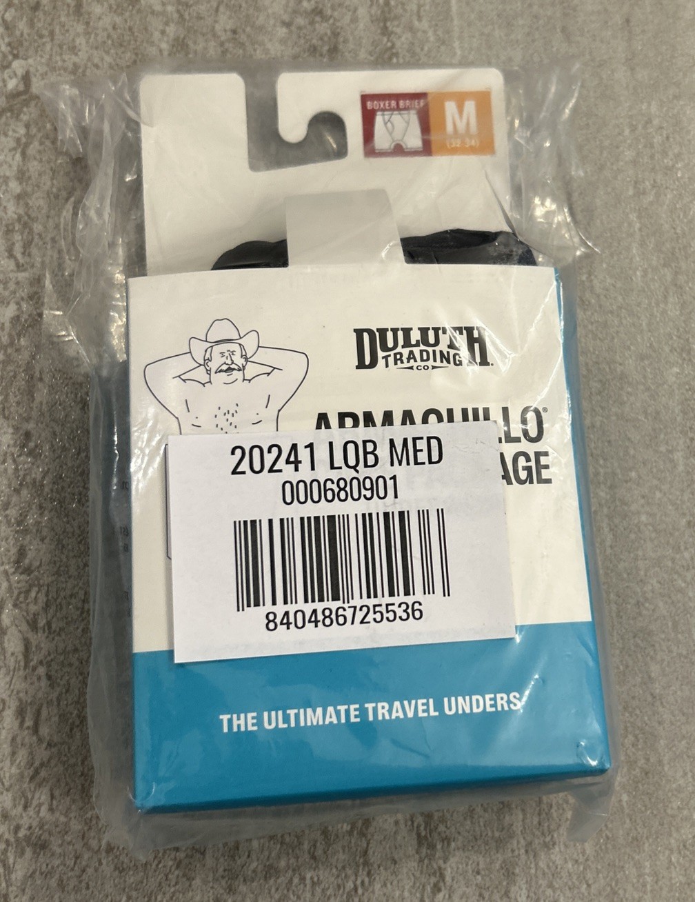 New Let’s Camp Duluth Trading Armachillo Care Package Boxer Men’s Size M (32-34)