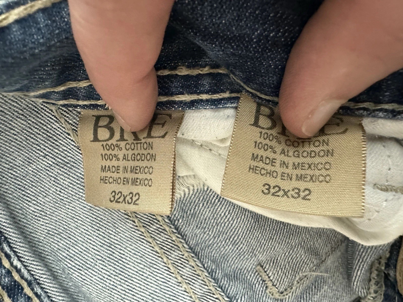 Buckle BKE 2 Pair Jeans Men 32×31 Blue Marshall Denim Pant Washed Out Faded