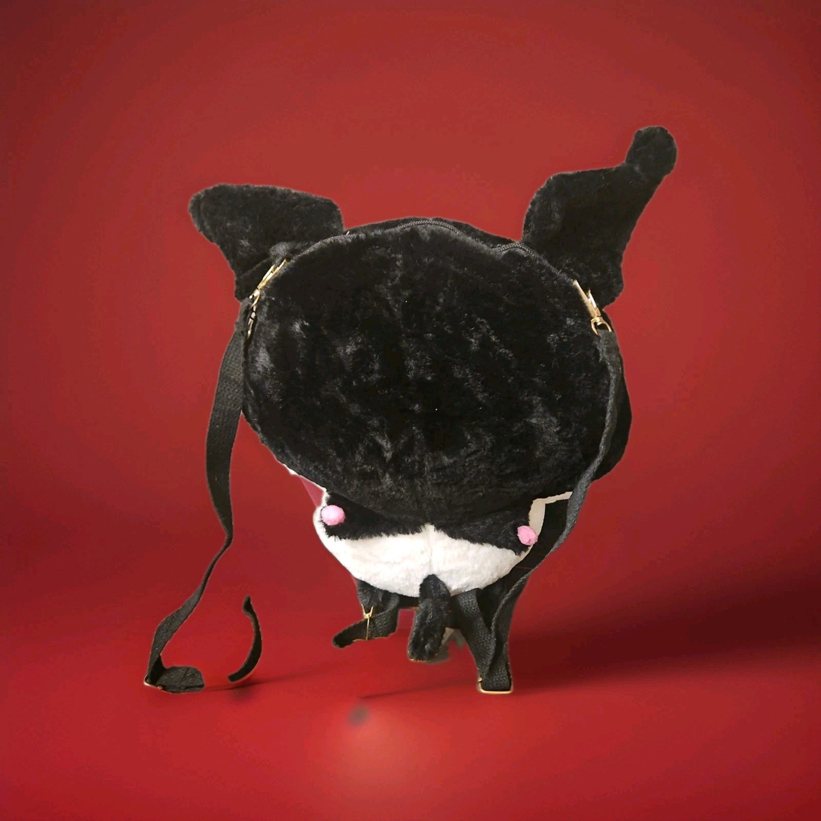 Plush Backpack – Soft Faux Fur Mini Backpack with Adjustable Strap