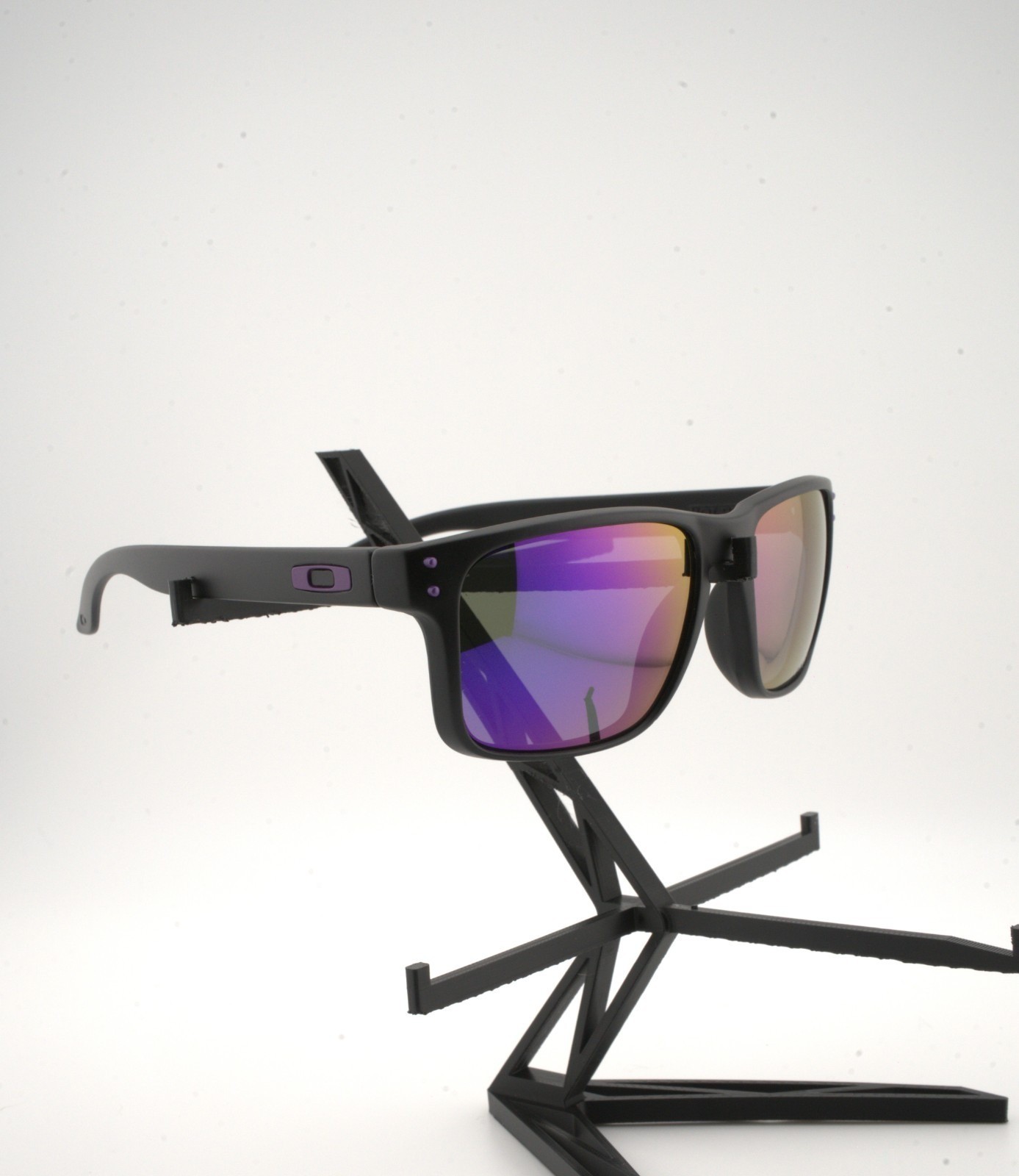 Oakley Holbrook Sunglasses: Matte Black/ Purple Polarized UV400