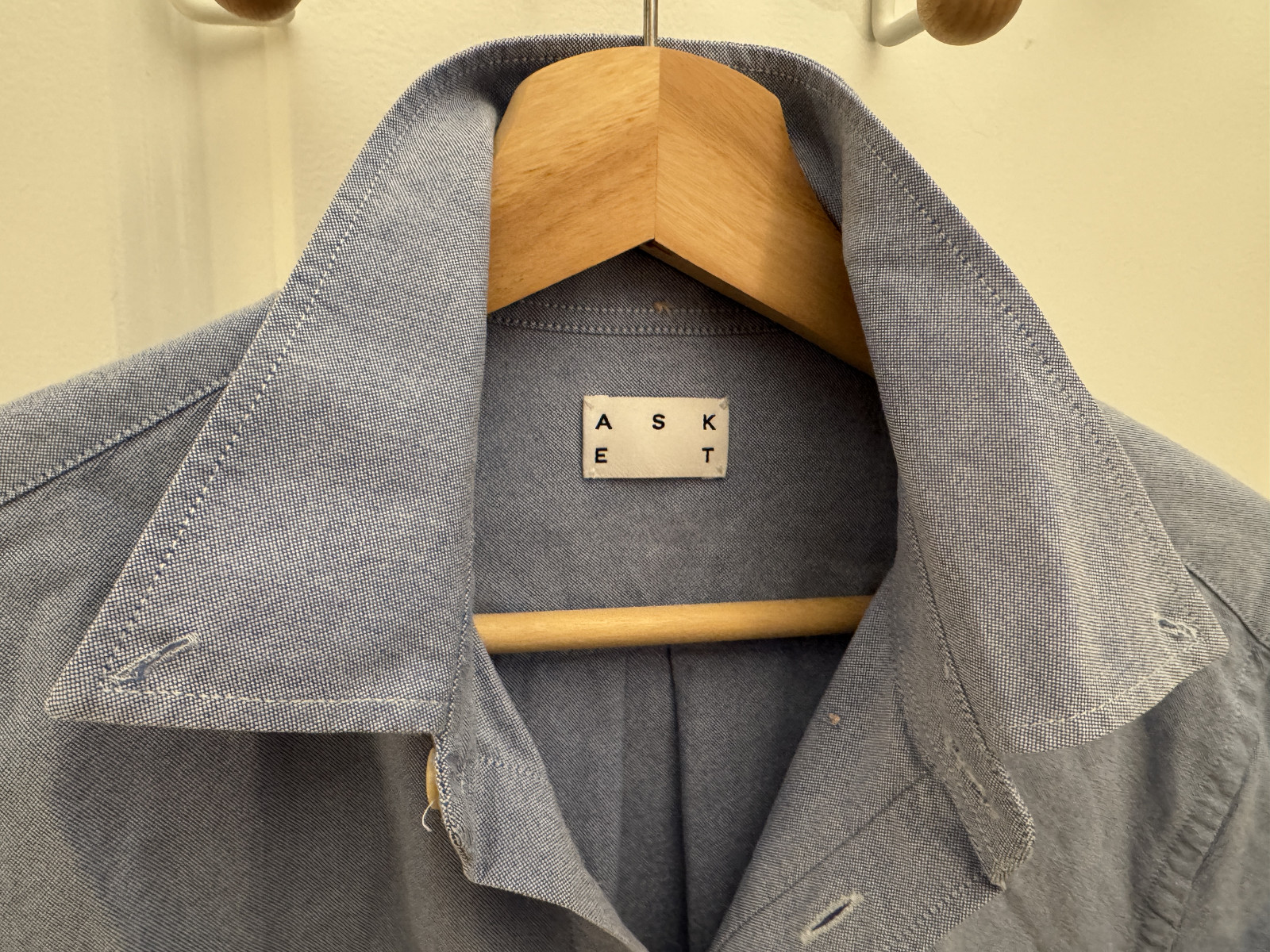 Asket Blue Oxford Cloth Button Down Shirt