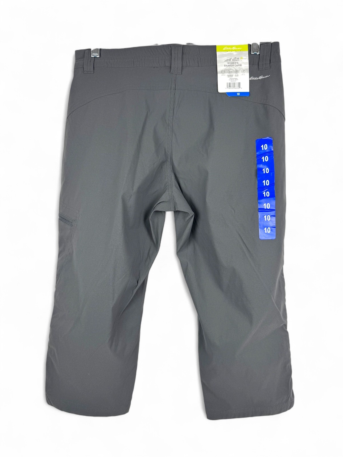 Eddie Bauer Rainier Capri Pants Size 10 Dark Smoke Gorpcore Outdoors Hiking