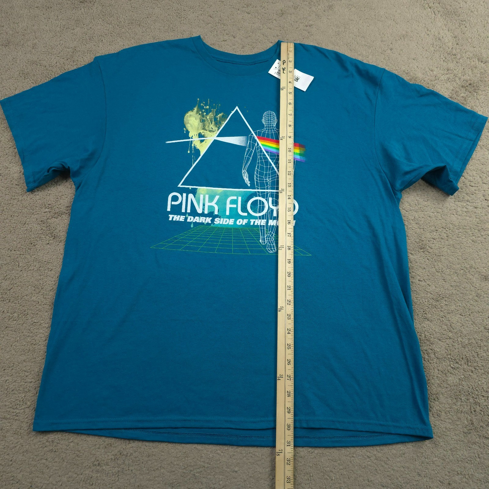 Pink Floyd Hybrid Men’s Short Sleeves T-shirt Evergreen XL
